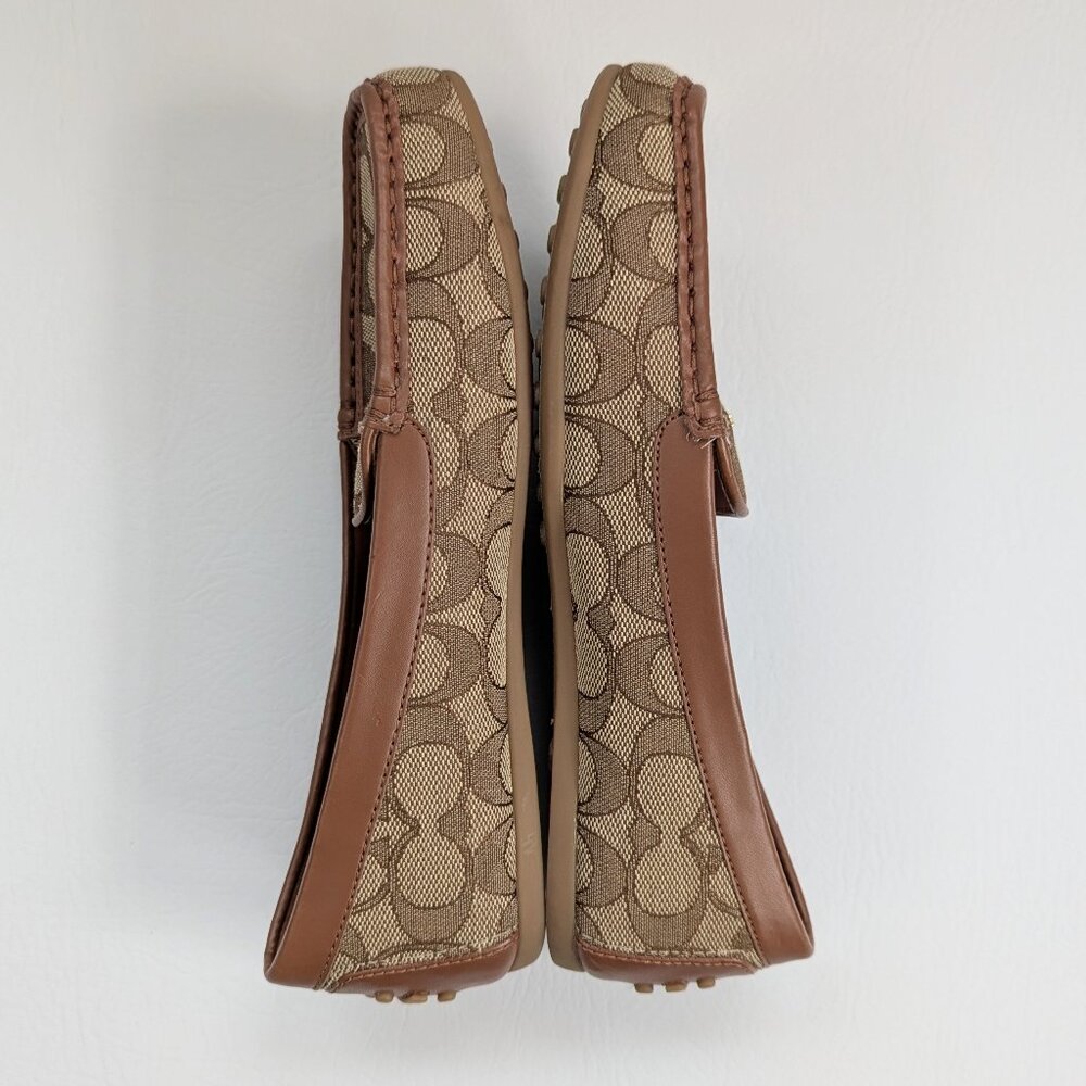 Women's Coach Lock Up Driver Loafers Size 6B Brown - Picture 9 of 10